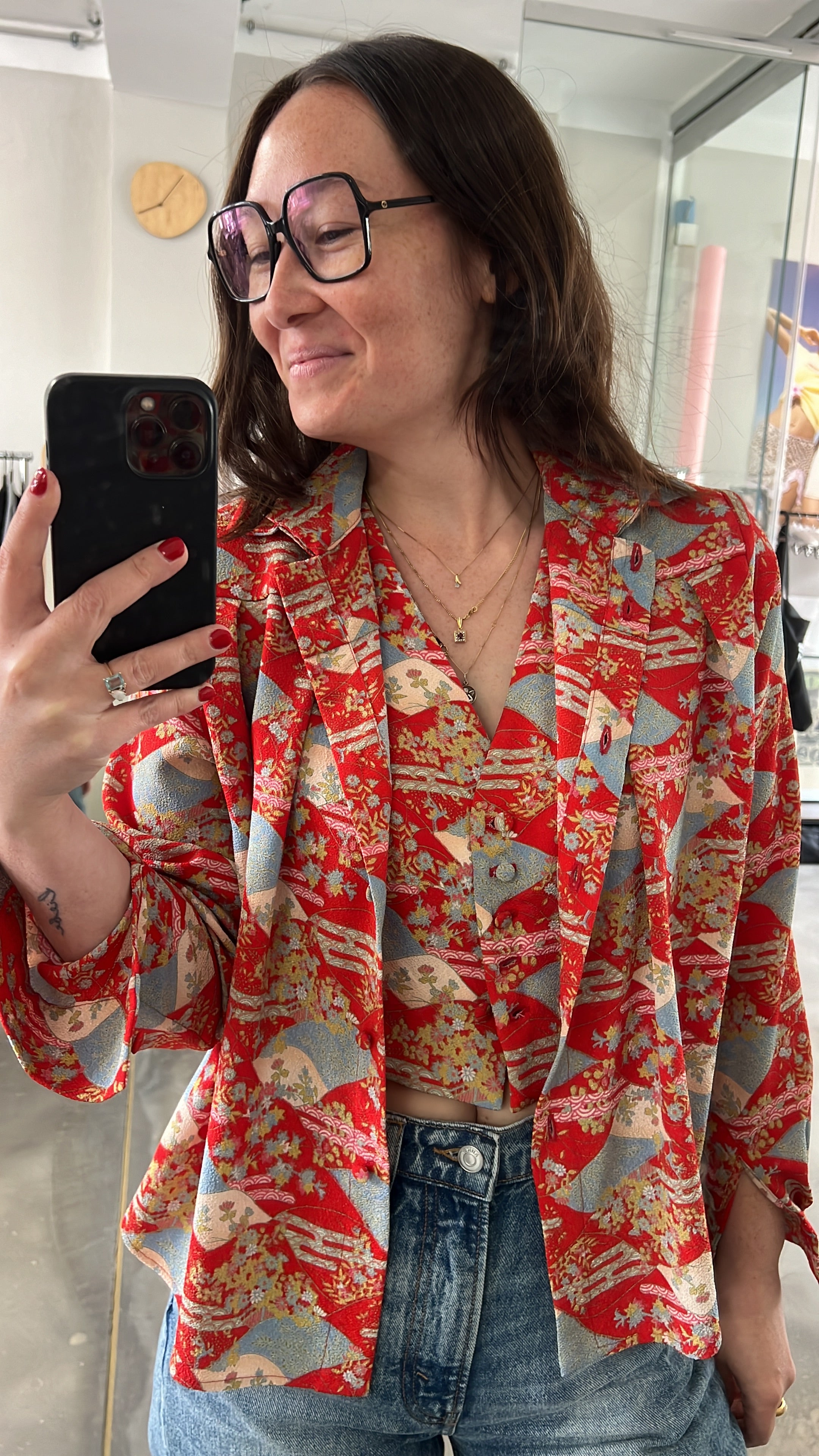 シグネチャー 2WAY ダブルカラー ブラウス