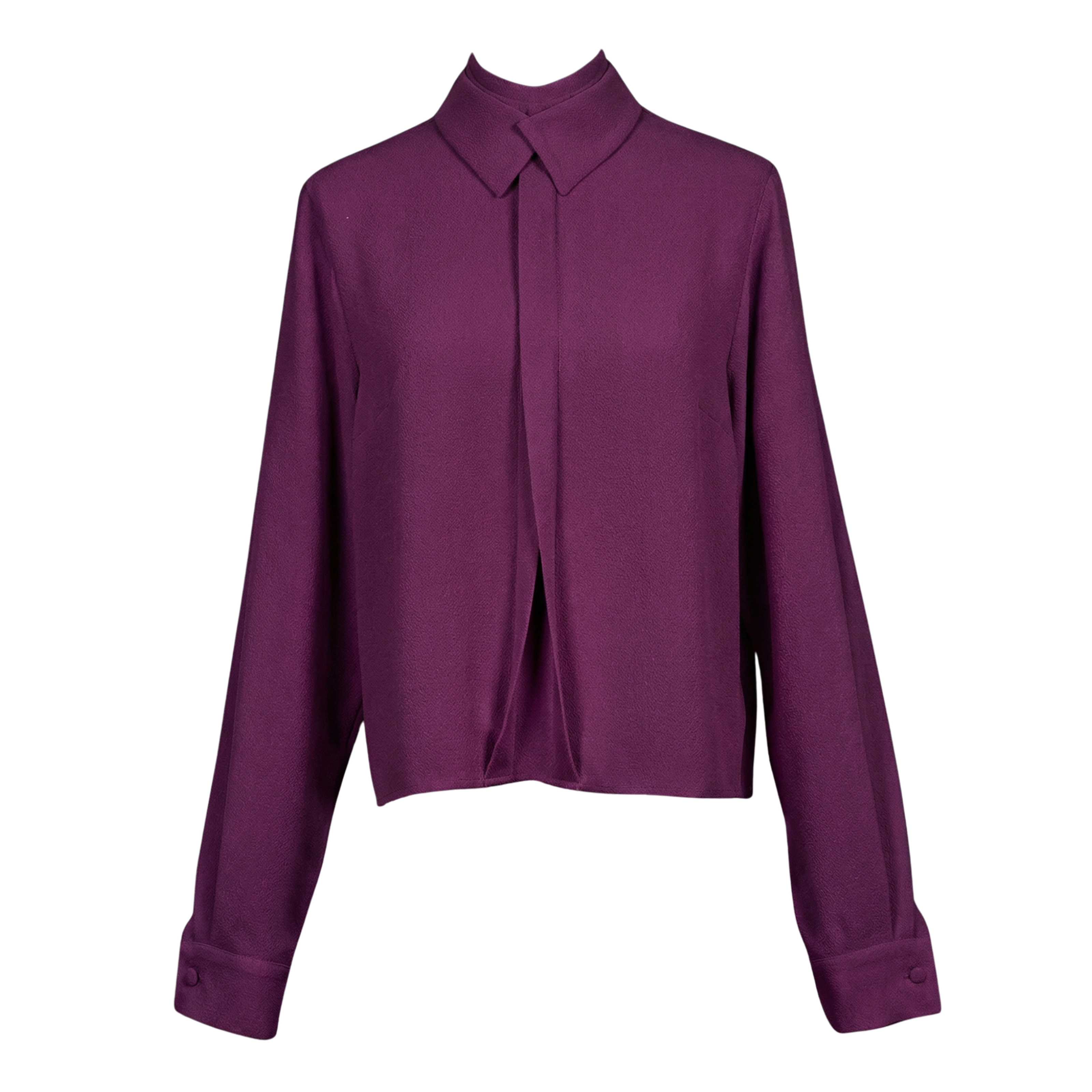 Overlapped Blouse – Cropped & Flowing Silhouette