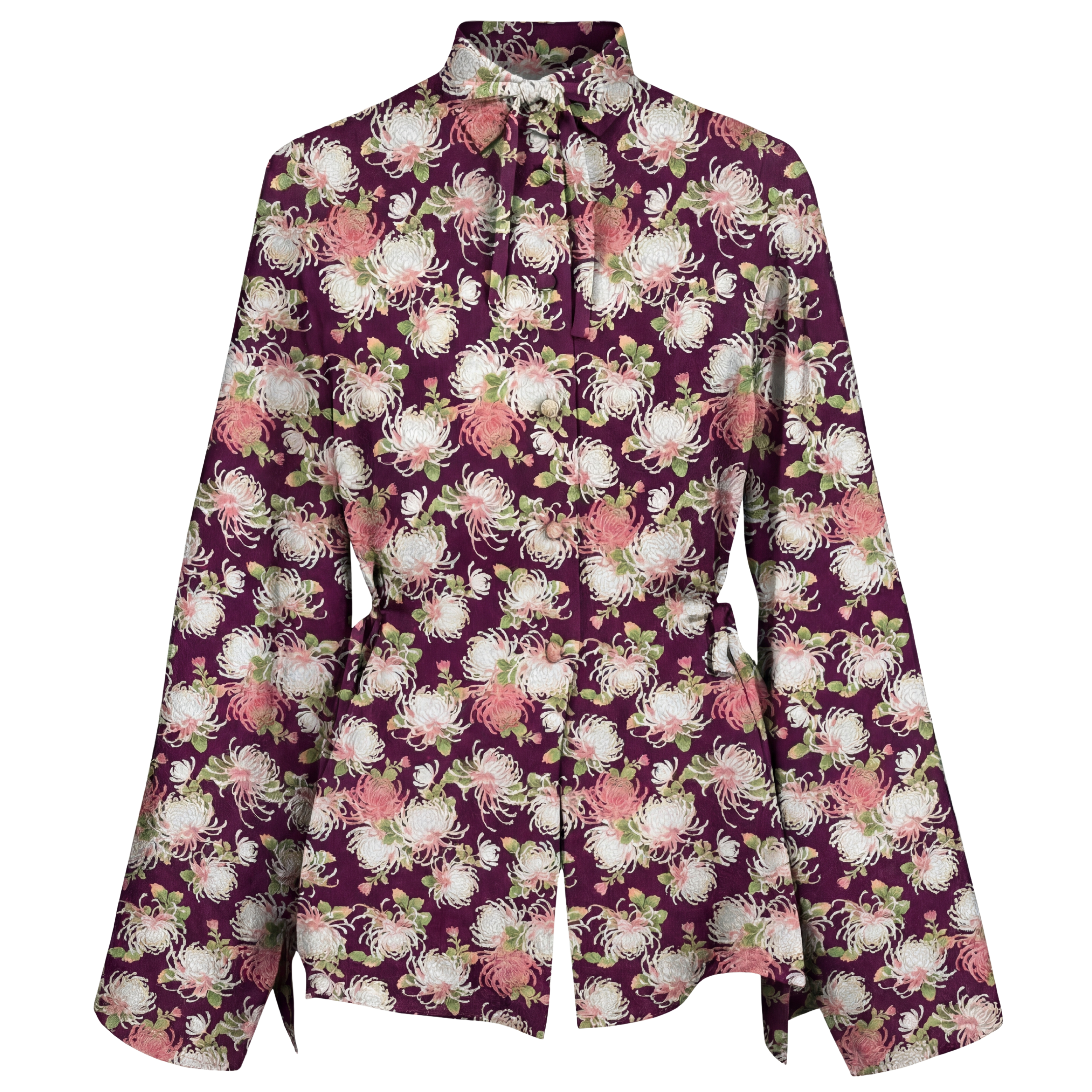 Ribbon Blouse – Adjustable Draped Look