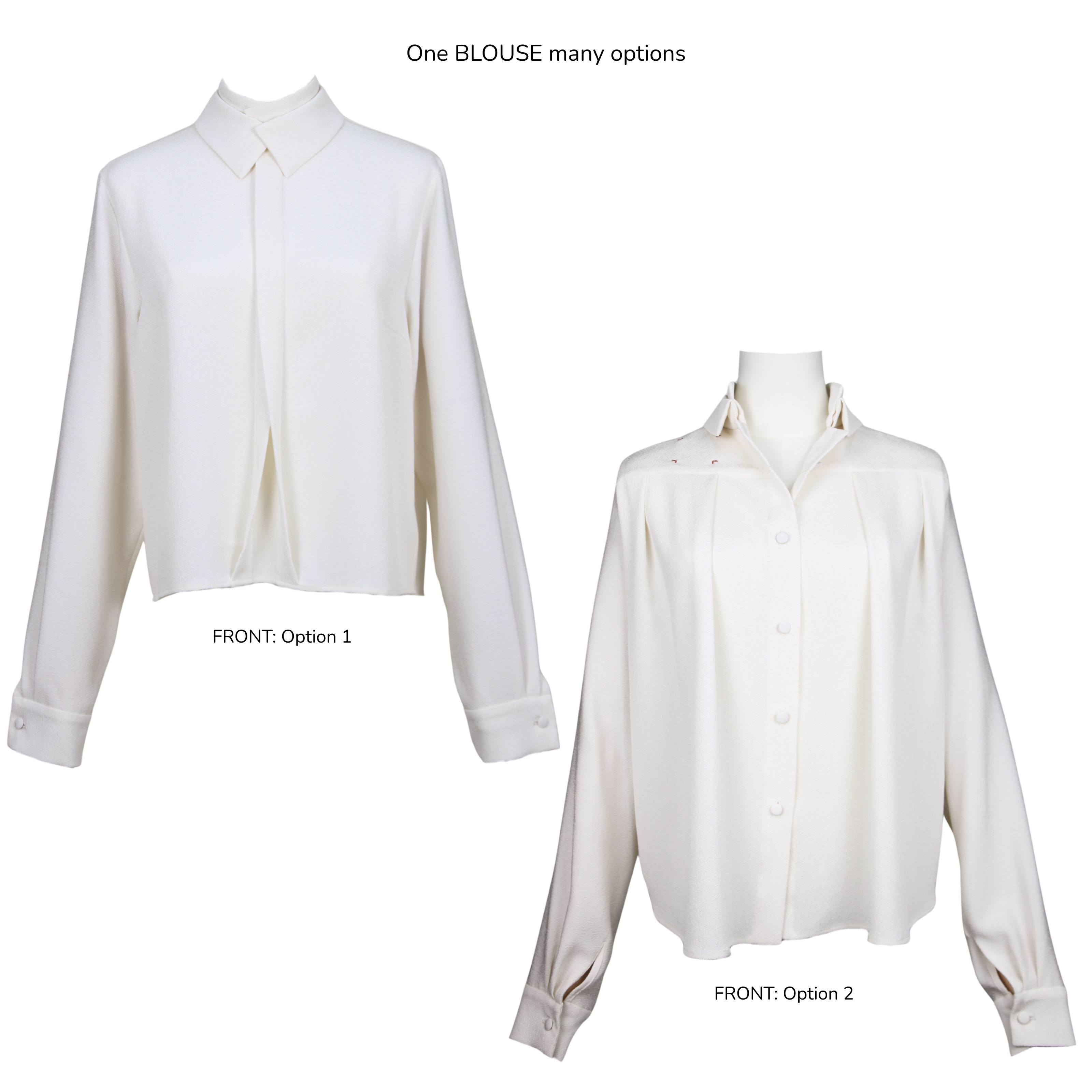 Signature Doppelkragen-Bluse – Zwei Looks in einem