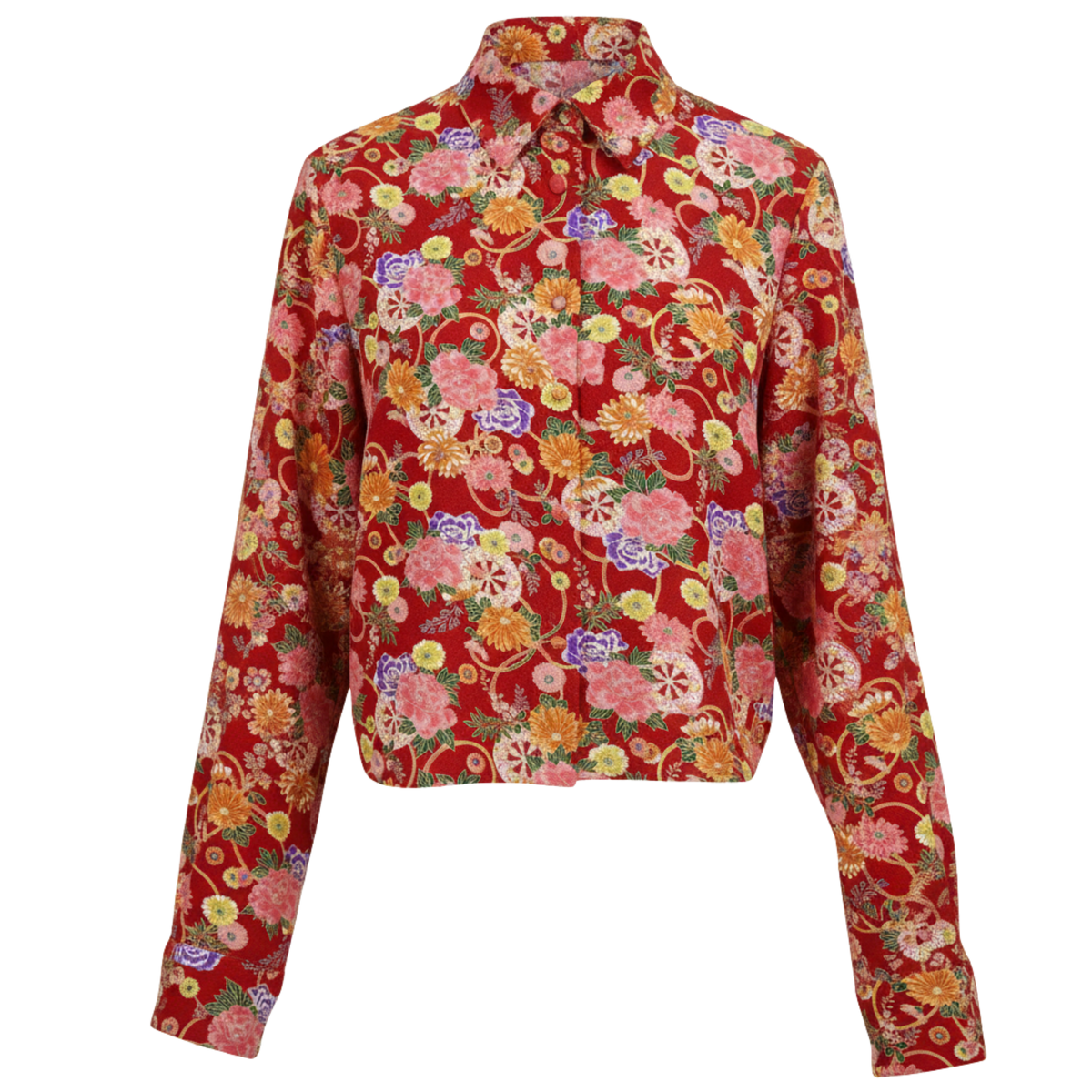 Overlapped Blouse – Cropped & Flowing Silhouette