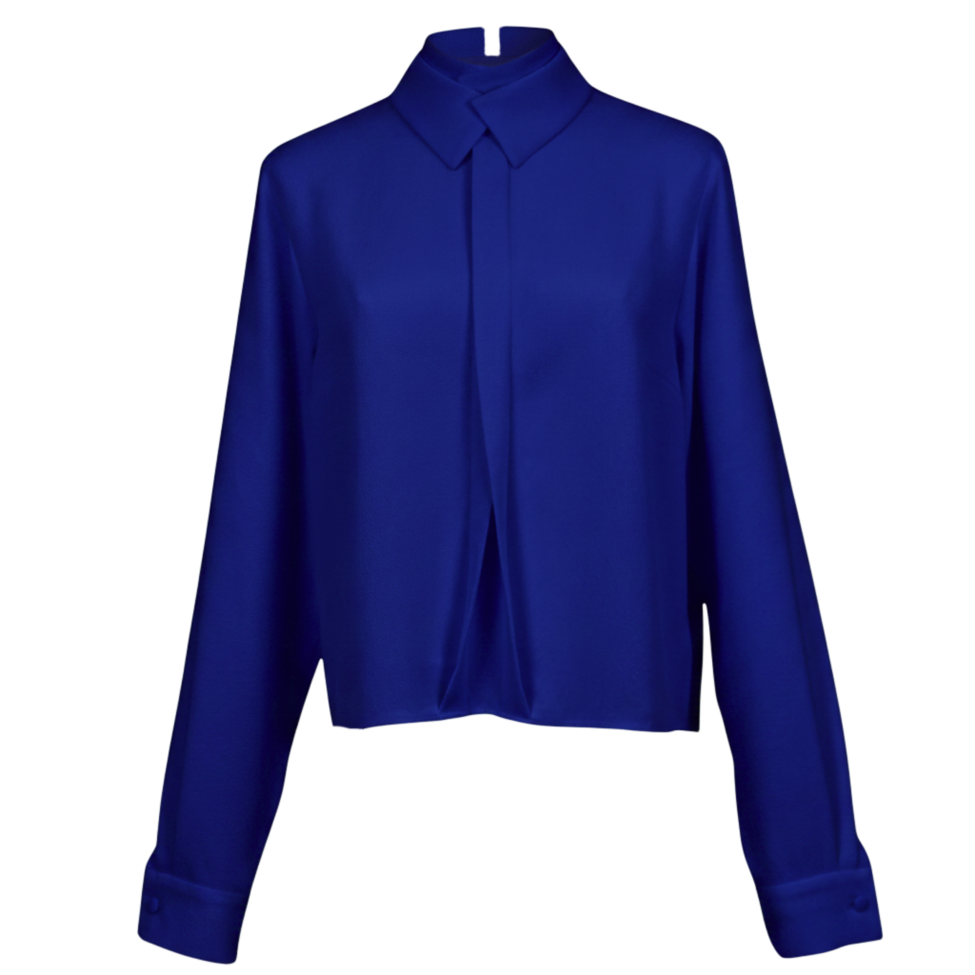 Signature 2-Way Double Collar Blouse – Iconic Versatility