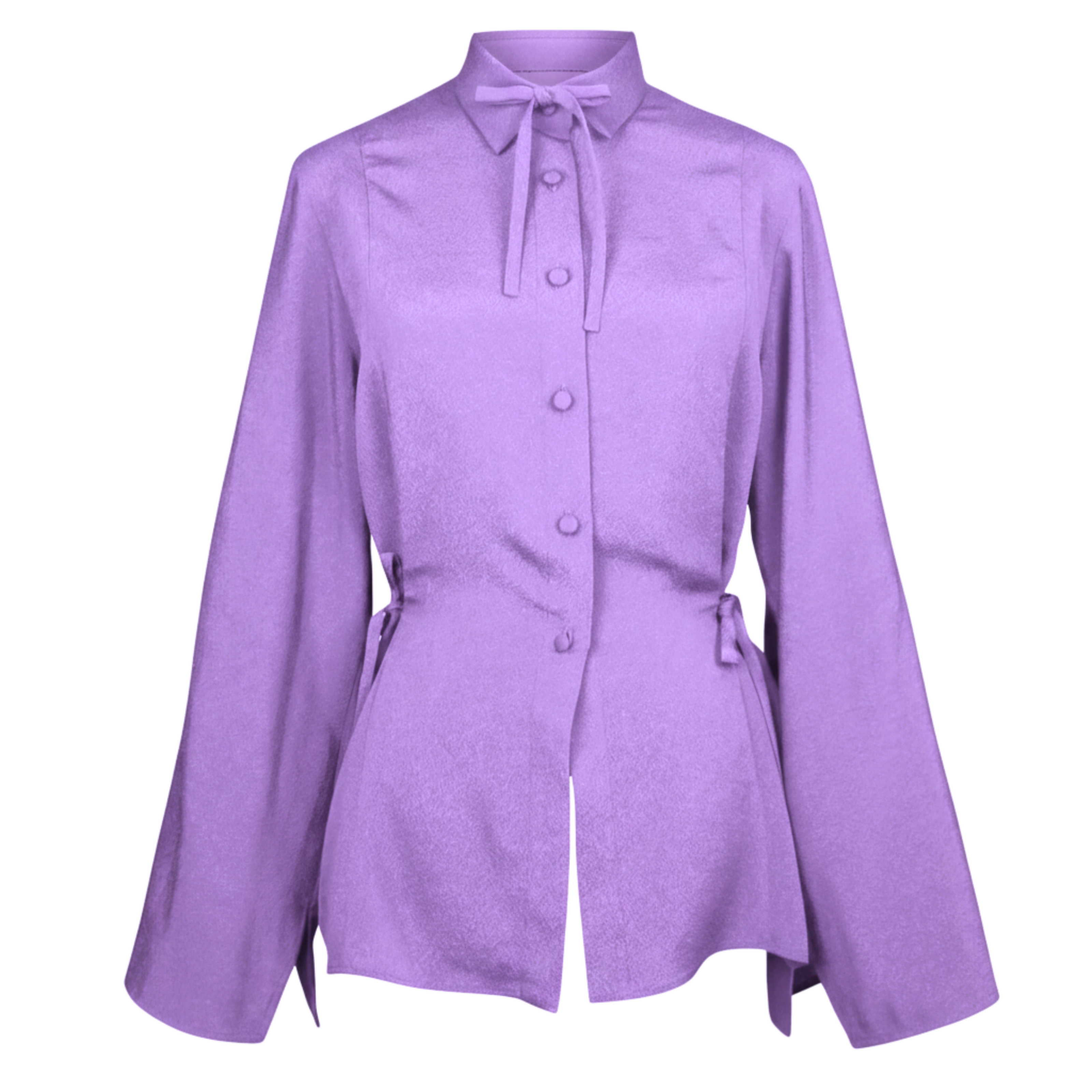 Ribbon Blouse – Adjustable Draped Look