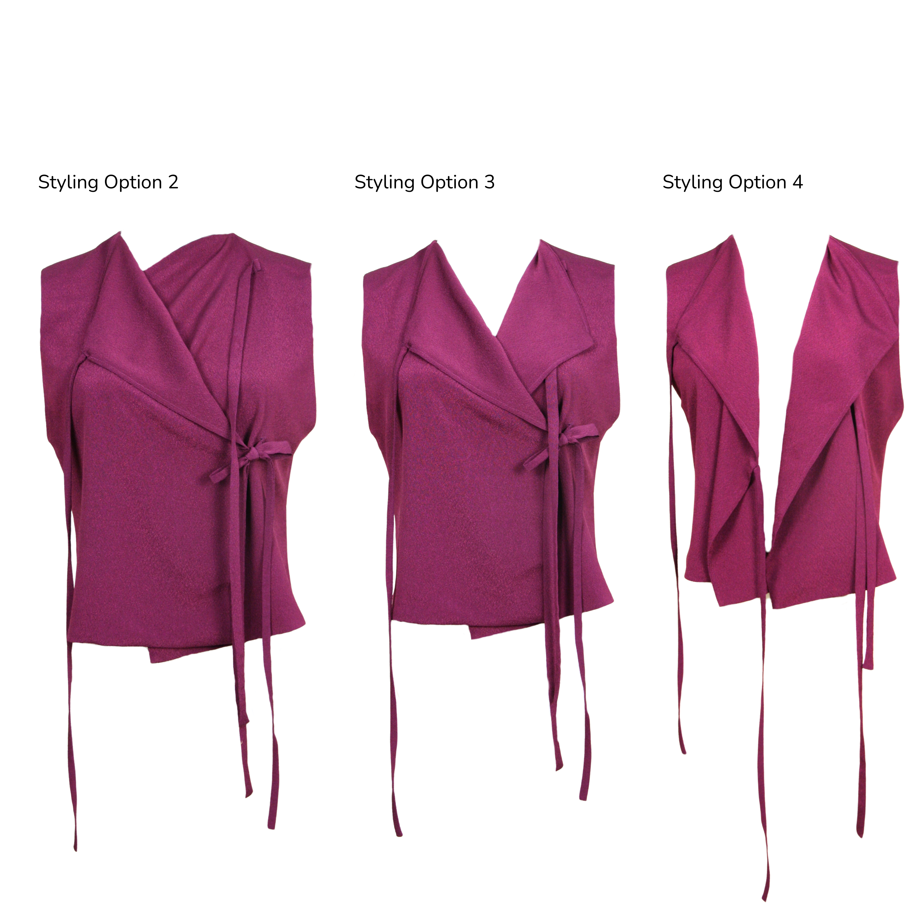 Ribbon Vest – Reversible Styling Piece