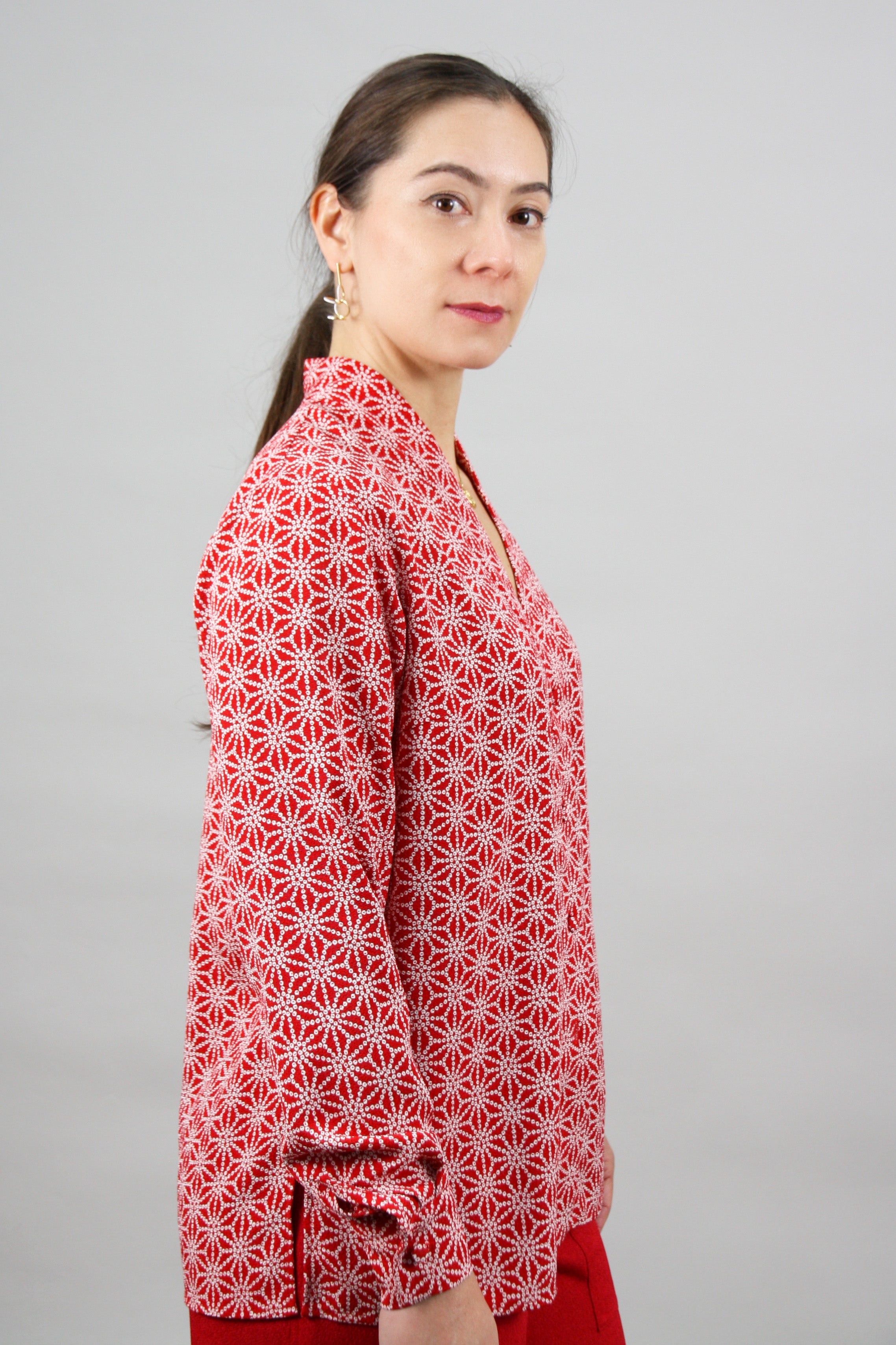 Kimono Collar Blouse – Elegant Minimalism