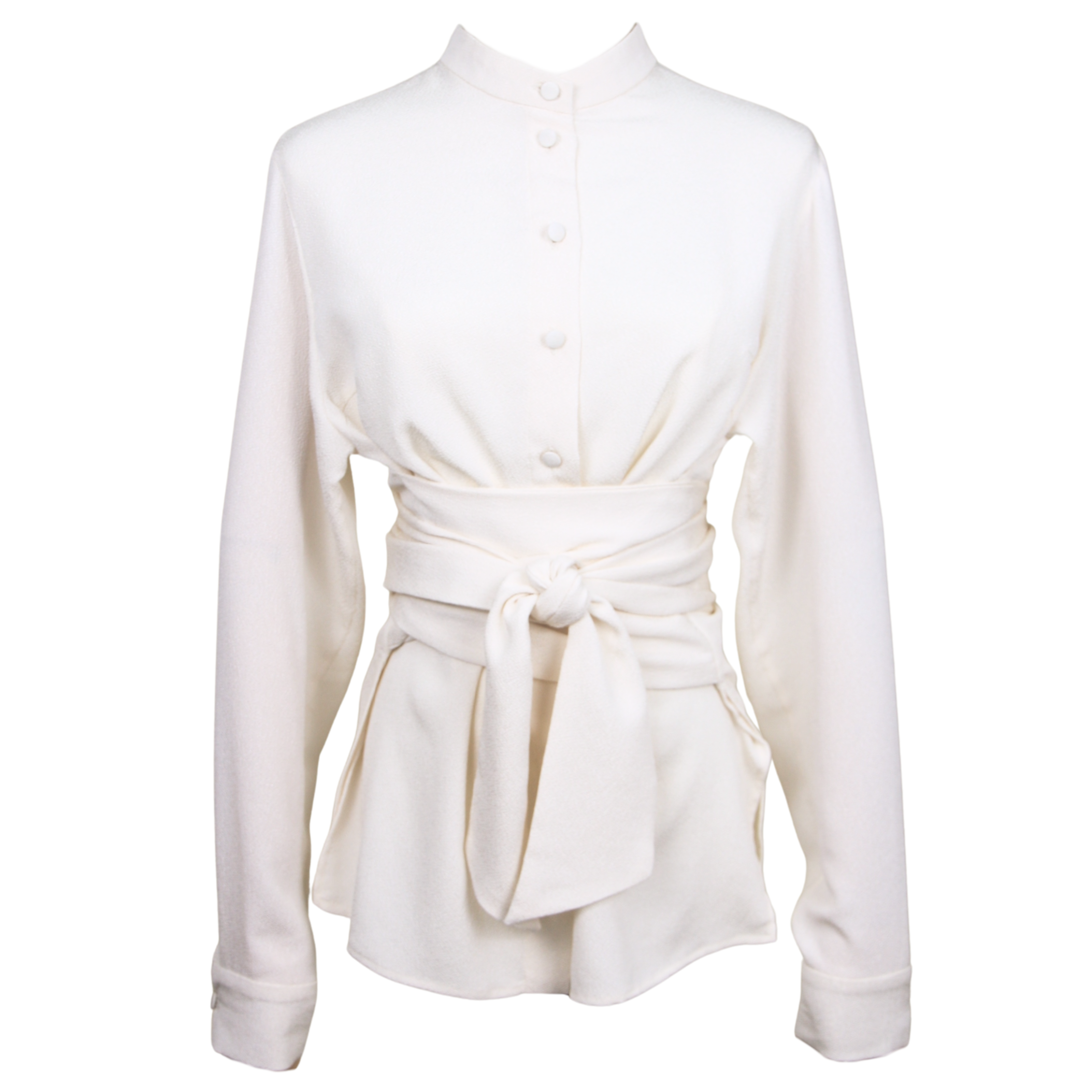 Signature Wrap Blouse – Tailored Grace with a Twist
