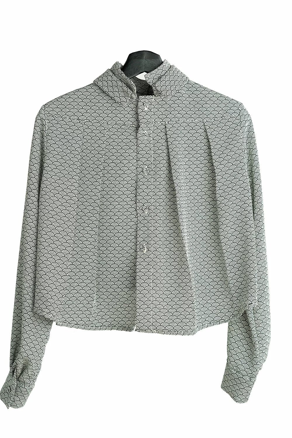 SIGNATURE 2-WAY DOUBLE COLLAR BLOUSE