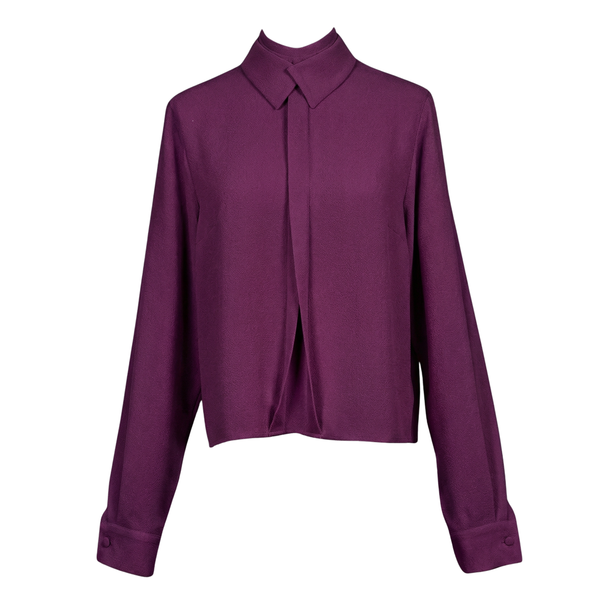 Overlapped Blouse – Cropped & Flowing Silhouette
