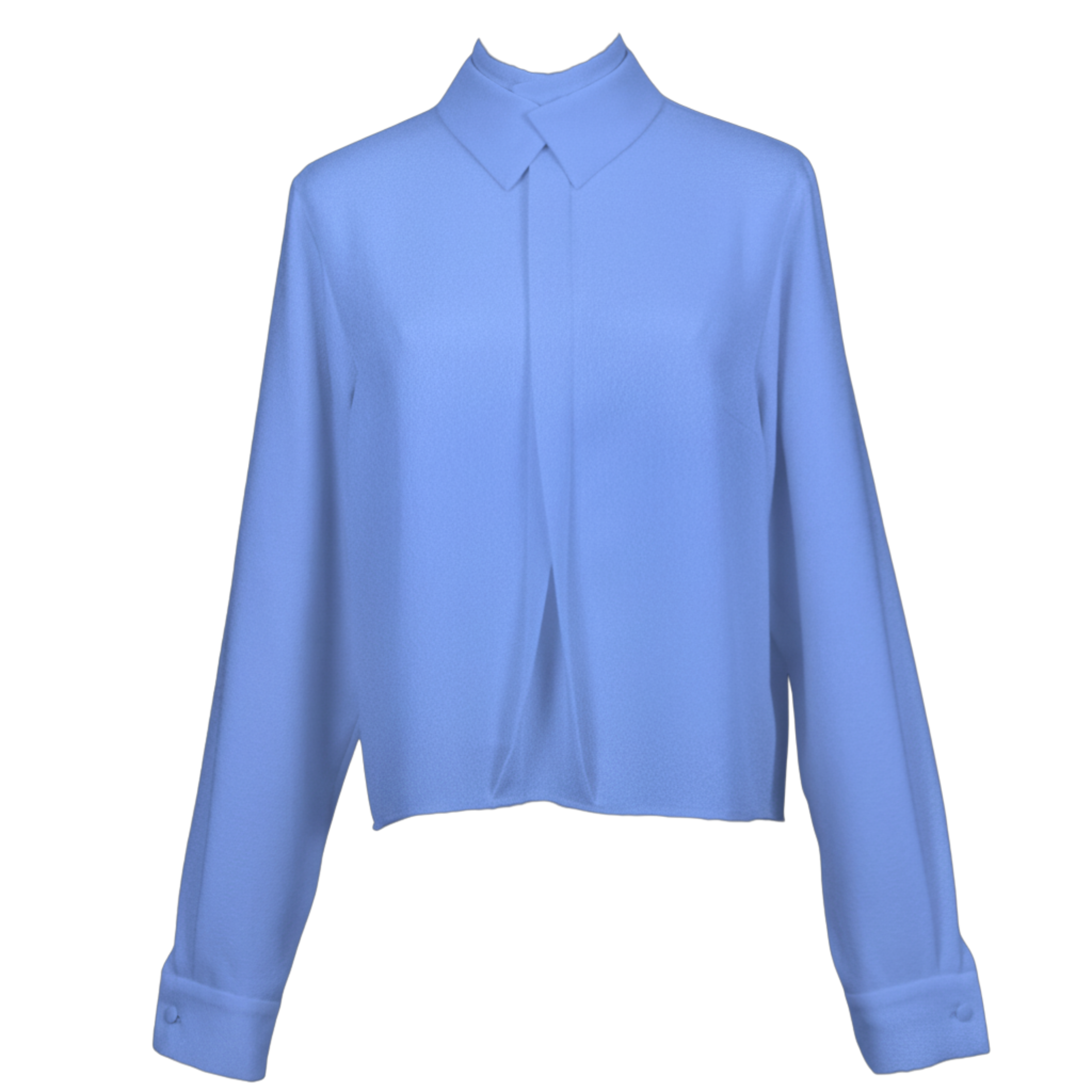 シグネチャー 2WAY ダブルカラー ブラウス