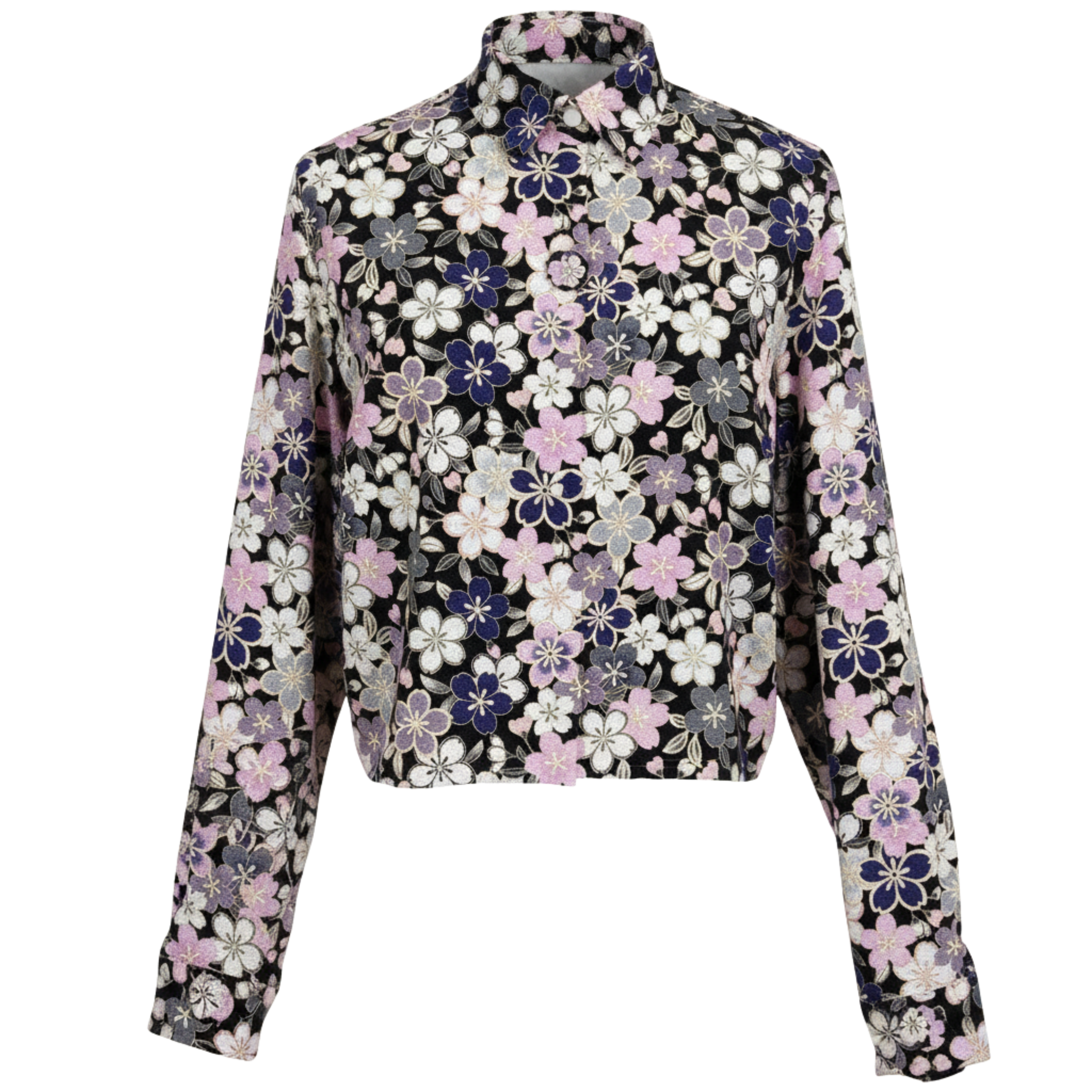 Overlapped Blouse – Cropped & Flowing Silhouette