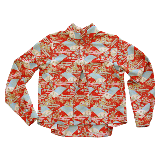 SIGNATURE 2-WAY DOUBLE COLLAR BLOUSE