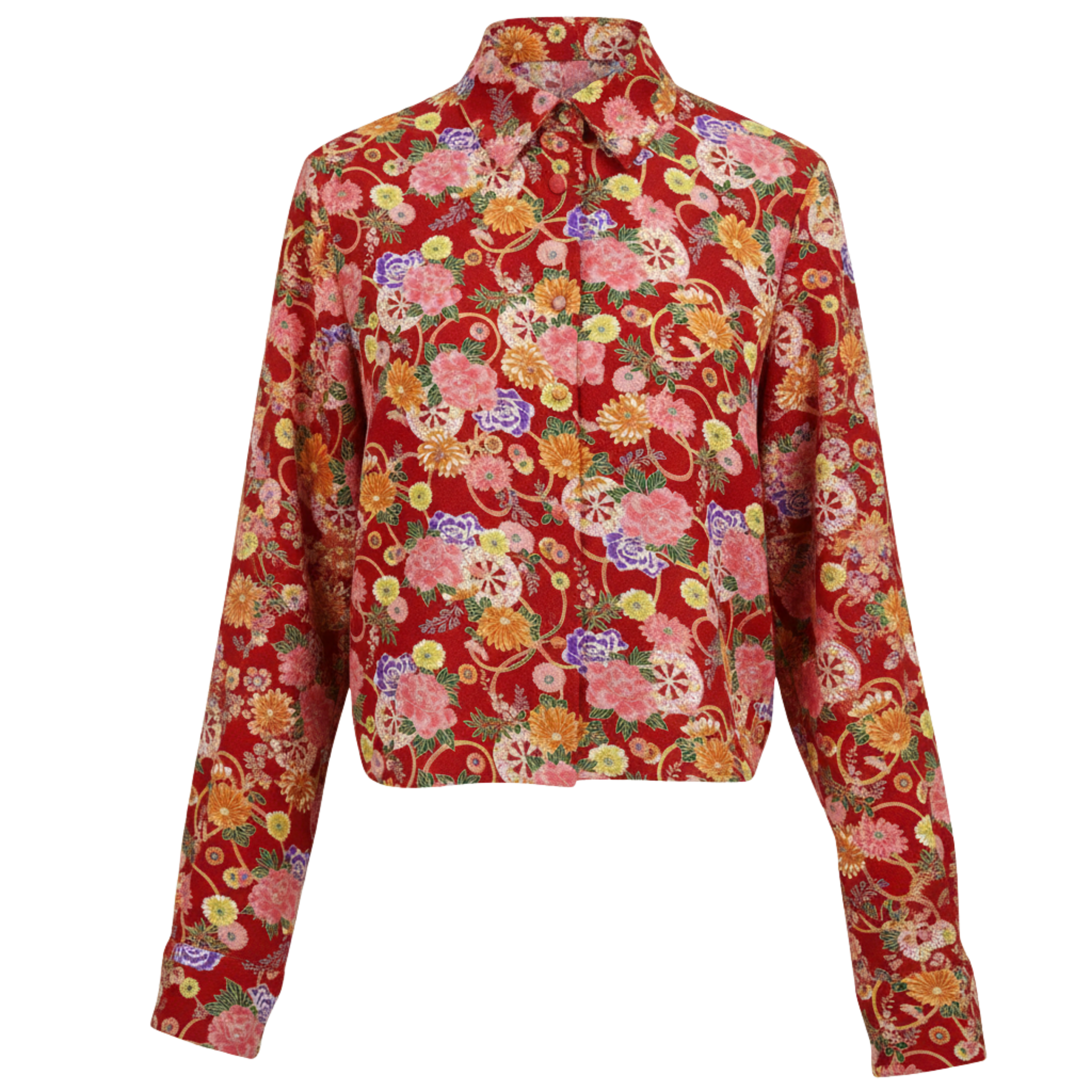 Overlapped Blouse – Cropped & Flowing Silhouette