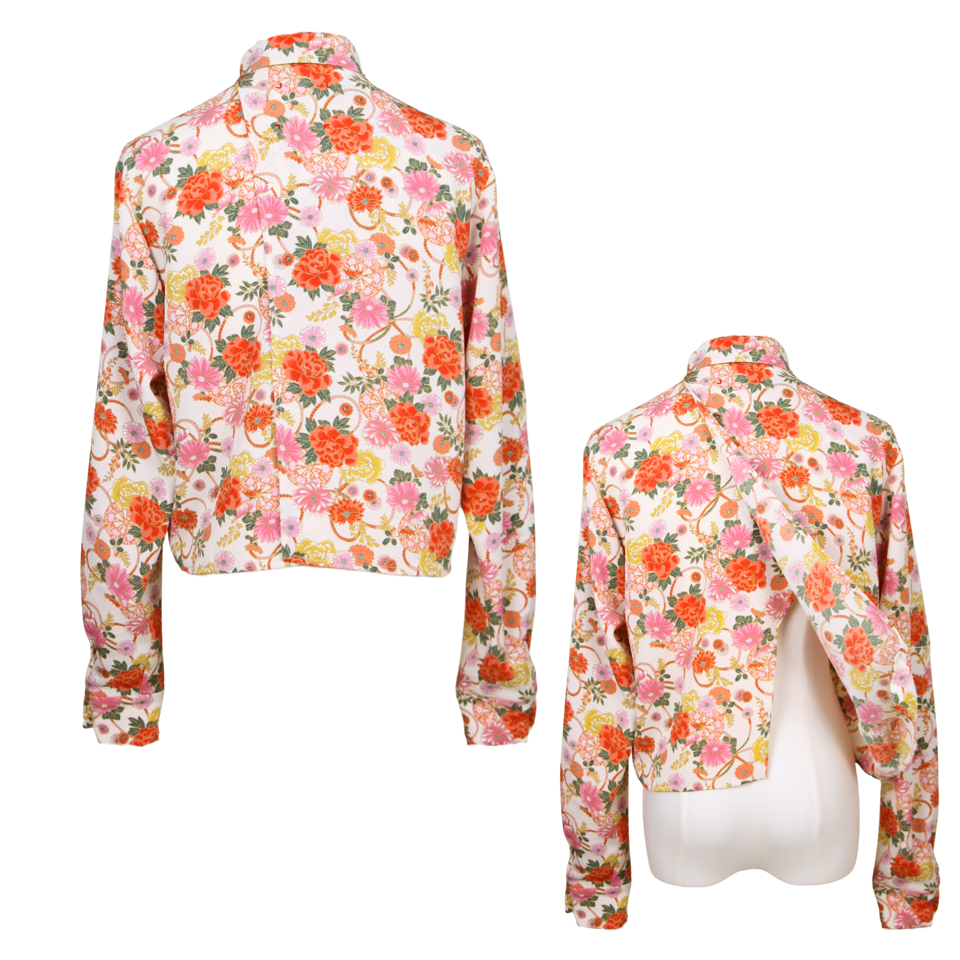 Overlapped Blouse – Cropped & Flowing Silhouette