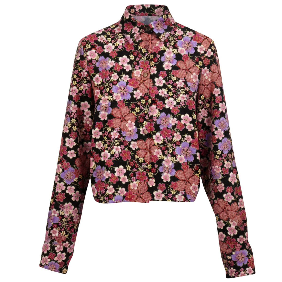 Overlapped Blouse – Cropped & Flowing Silhouette