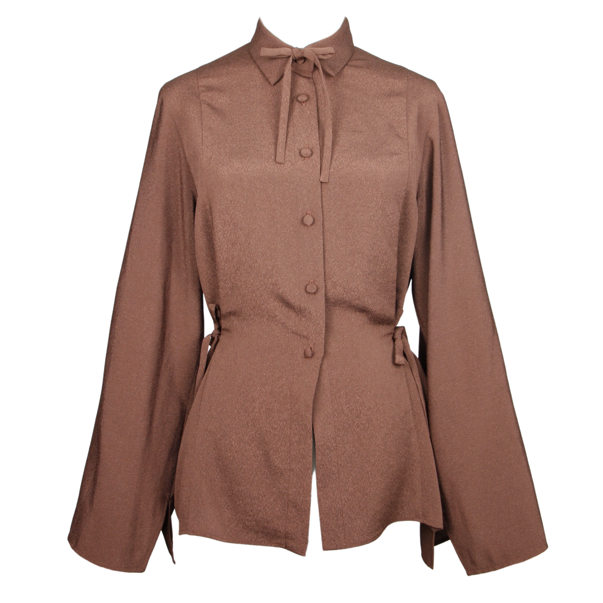 Ribbon Blouse to tie for a tight waist fit | Handcrafted in