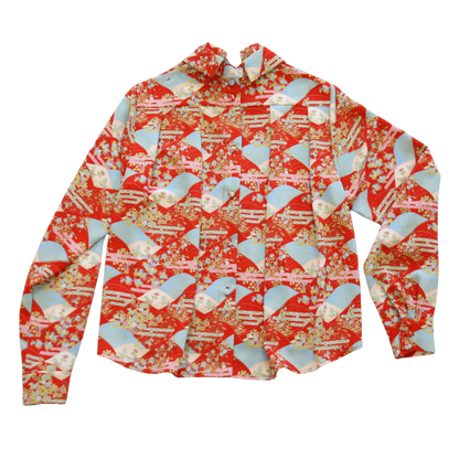 SIGNATURE 2-WAY DOUBLE COLLAR BLOUSE