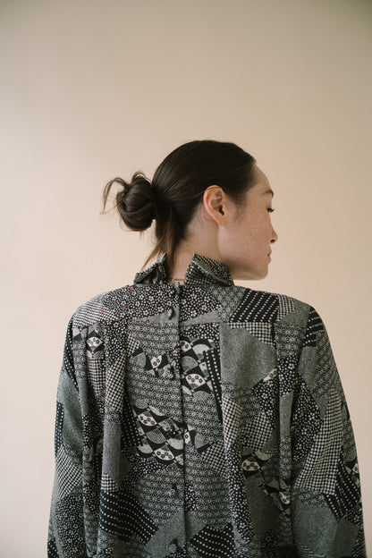 SIGNATURE 2-WEGE-BLUSE MIT DOPPELKRAGEN