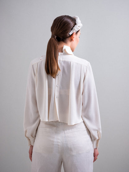 SIGNATURE 2-WEGE-BLUSE MIT DOPPELKRAGEN