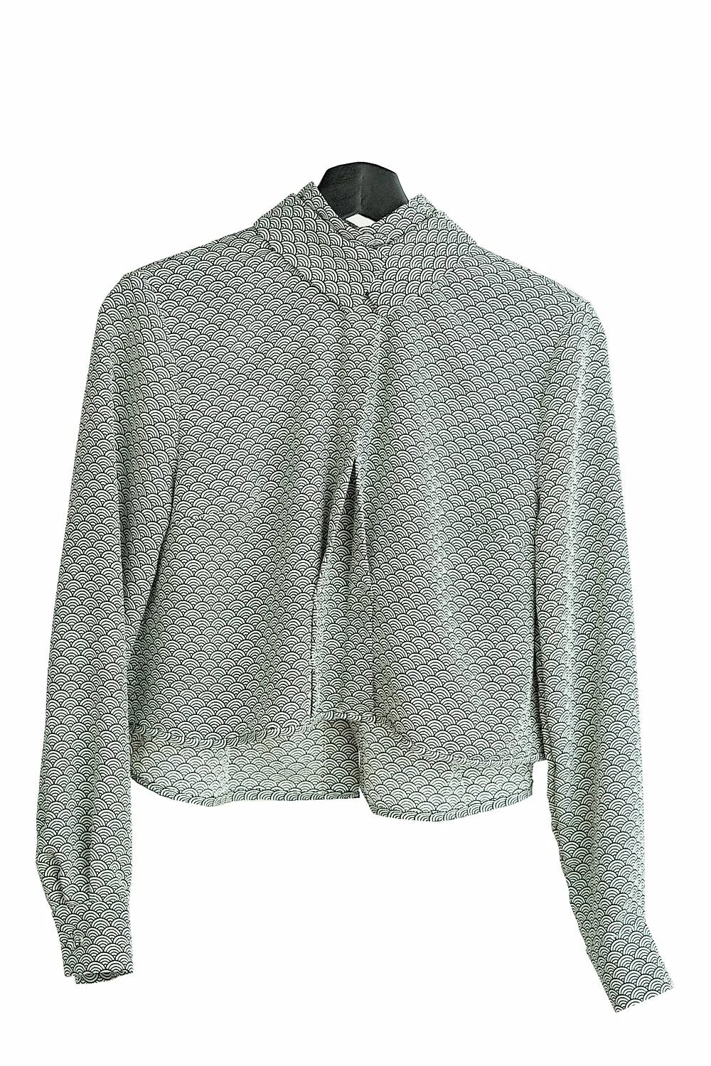 SIGNATURE 2-WAY DOUBLE COLLAR BLOUSE